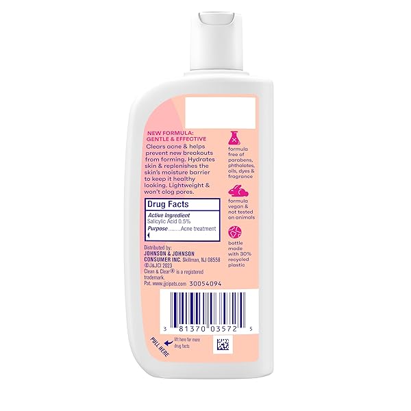 CLEAN & CLEAR ESSENTIALS DUAL ACTION OIL-FREE FACIAL MOISTURIZER, SALICYLIC ACID ACNE TREATMENT WITH PRO-VITAMIN B5 MOISTURIZES WHILE TREATING ACNE & HELPING TO PREVENT PIMPLES, 4 FL. OZ, 3 PACK