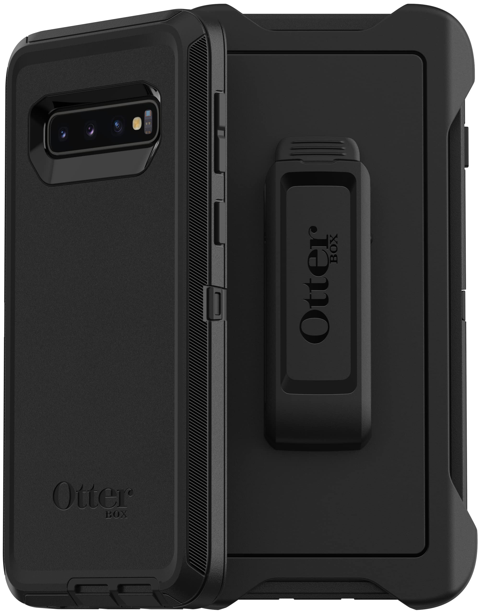 Photo 1 of OtterBox Defender Screenless Series Case for Samsung Galaxy S10 (NOT S10e/Plus) Non-Retail Packaging - Black