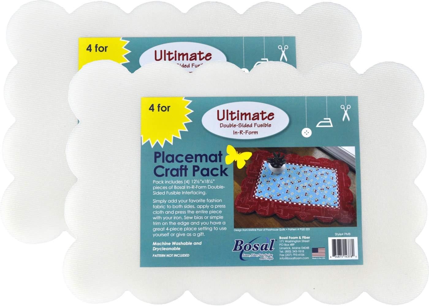 Bosal Ultimate DoubleSided Fusible inRFoam Scalloped