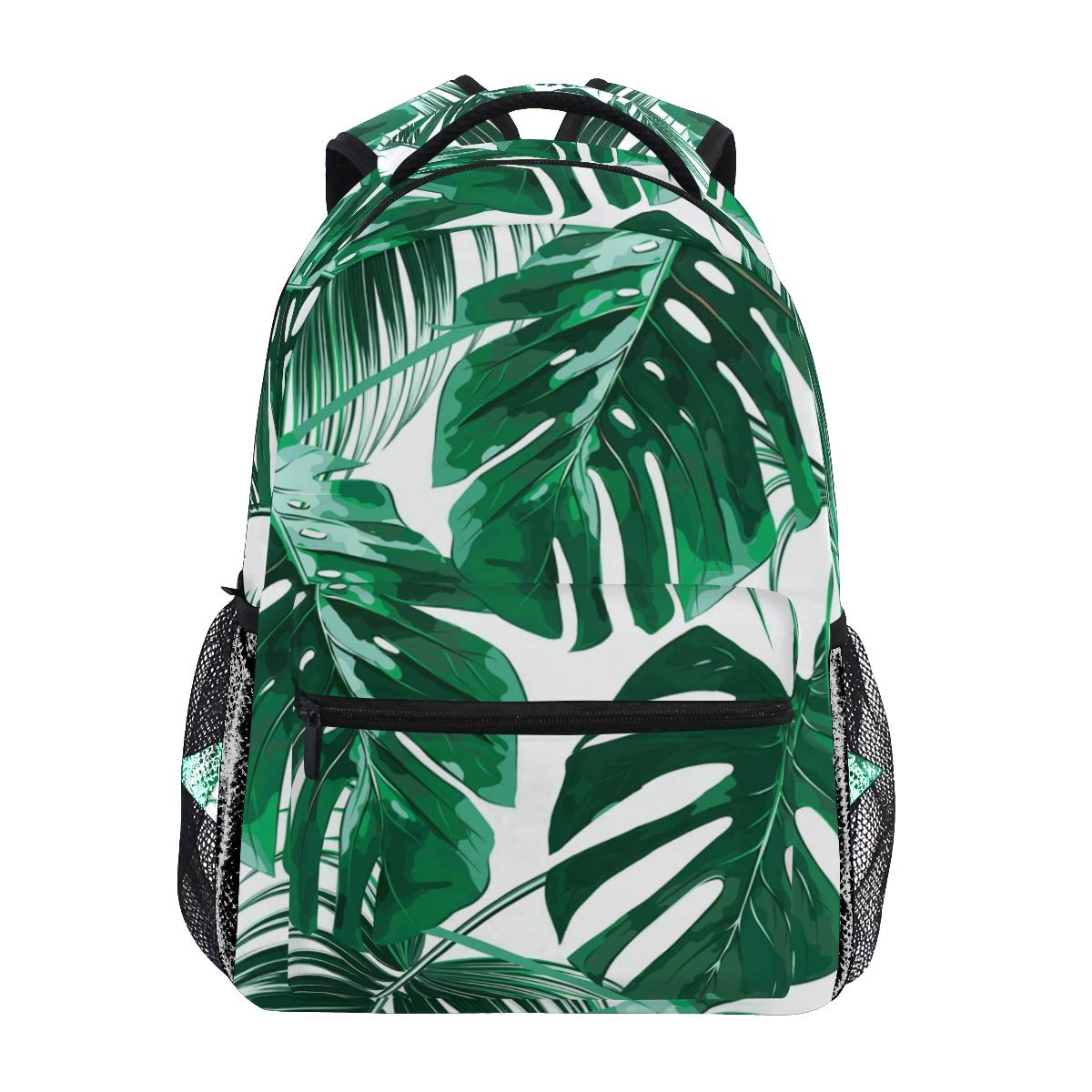 ALAZA Tropical Backpacks for School Palm Tree Green Bookbags for Girls Women Kids Teen Toddler Fashion Daypack Rucksack Travel Laptop Bag — image 1