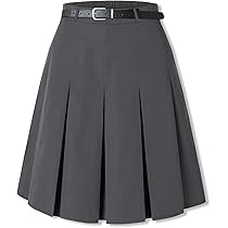 【AAKE】SCHOOL PLEATS MIDI SK Amazon.com: SANGTREE Knee Length Skirts for Women, Grey
