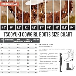 Tscoyuki Cowboy Boots for Women Western Cowgirl