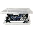 PRODUCT80 BitBins Playing Card Case - Trading or Baseball Card Storage Box - Clear Plastic Carrying Cases for Specialty & Game Cards of All Types - Containers to protect cards (5 Pack)