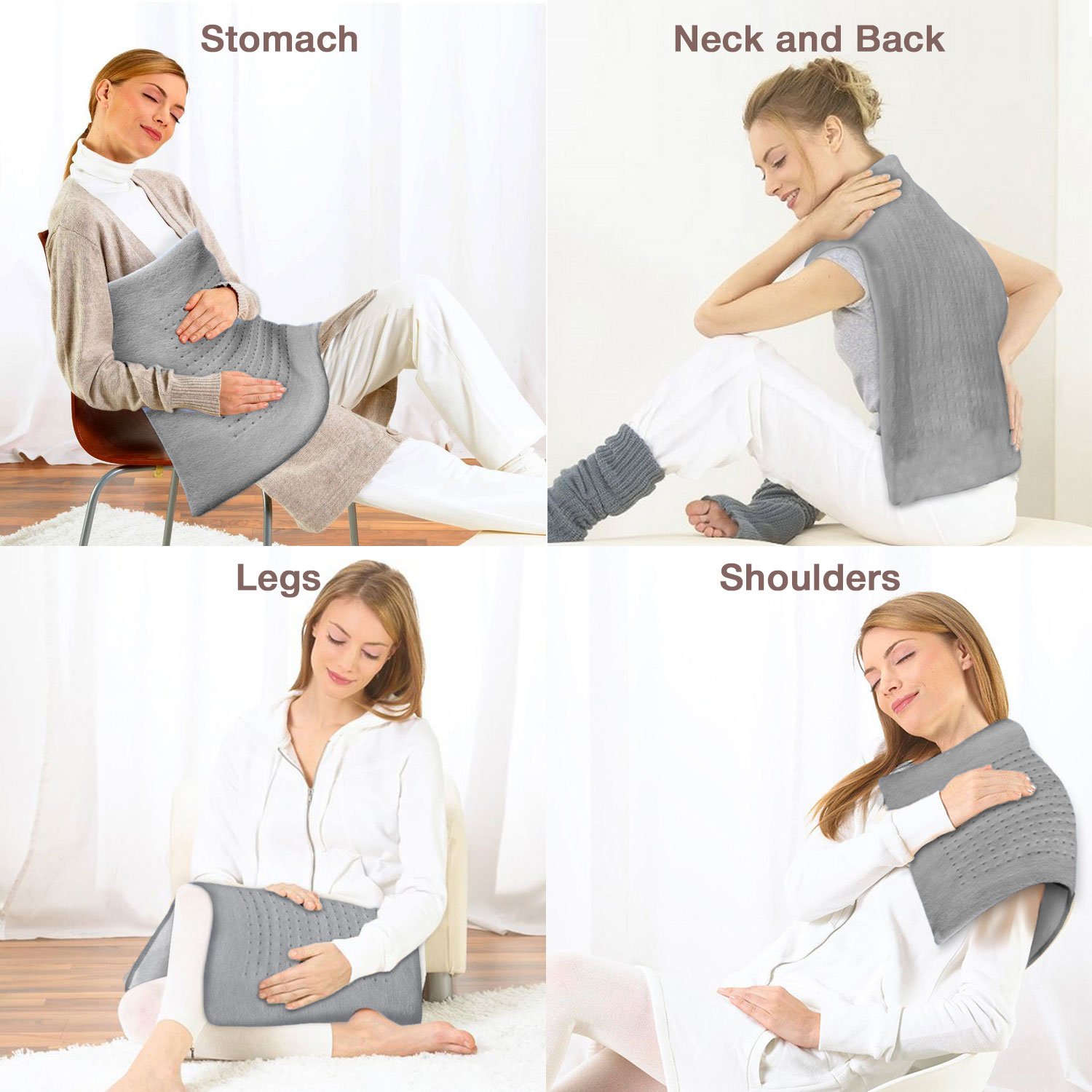 XXL Heating Pad Electric Heating Pad for Moist and Dry Heat Therapy