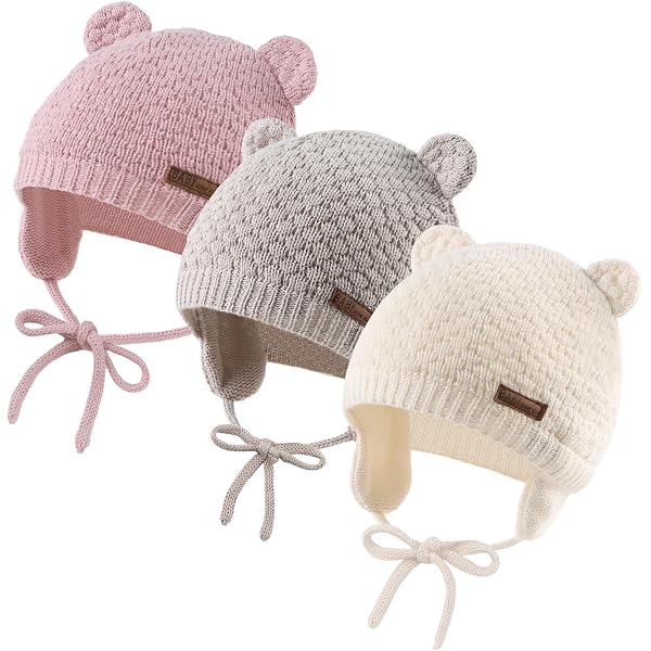 thumbnail image 2 of Buy Baby Boys Girls Bunny Crochet Knitted Turban Newborn Kids Cute... 2 of 14