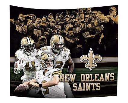 Gloral Hif New Orleans Saints Tapestry Home Decoration Bedroom Blanket 50x60 Inches