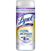 Lysol Dual Action, Disinfecting Wipes, Citrus, Blue 35Ct