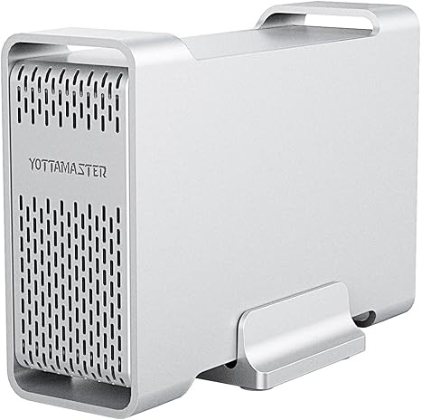 Raid & 8TB] Yottamaster 2 Bahías Raid Carcasa Disco Duro 2.5