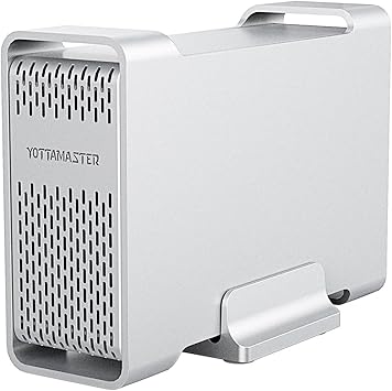 Raid & 8TB] Yottamaster 2 Bahías Raid Carcasa Disco Duro 2.5