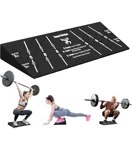 Predolo Bloc Incliné Pour Squats - Étirement Mollets Surélevé - Planche D'exercices Pliable En Mousse EVA