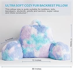 Hobed Life Cozy Fur Backrest Pillow with