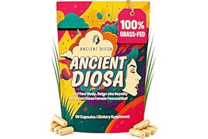 ANCIENT DIOSA Grass Fed Beef Liver Capsules - Female-Focused Organ Supplement with Liver, Heart, Ovary & Uterus - Supports Hormone Balance & Vitality, Whole Body Wellness - 60 Capsules