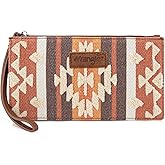 Montana West Wrangler Clutch Purses for Women Western Wristlet Wallet Boho Aztec Card Holder Zipper Handbags for Ladies AR-WG313-181BR
