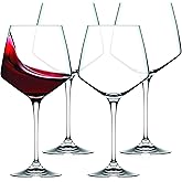 Barski Wine Glasses - Set of 4 - Stemmed Glass - for Gin or Red Wine - Dishwasher Safe - 24 Oz. - European Quality