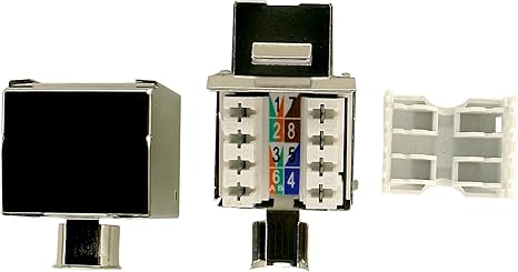 Amazon Com Shaxon Keystone Jack Cat6 Rj45 110 Shielded 90 Degree 5pk Bm703sh810 5b Computers Accessories