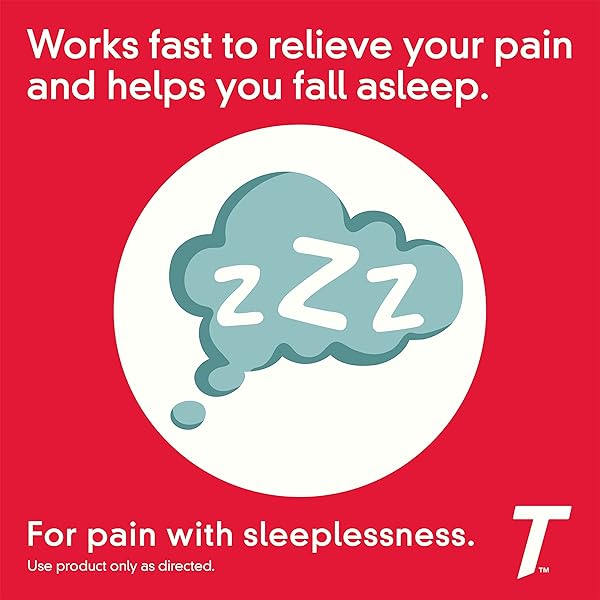 TYLENOL PM EXTRA STRENGTH NIGHTTIME PAIN RELIEVER & SLEEP AID CAPLETS, 500 MG ACETAMINOPHEN & 25 MG DIPHENHYDRAMINE HCL, RELIEF FOR NIGHTTIME ACHES & PAINS, NON-HABIT FORMING, 100 CT