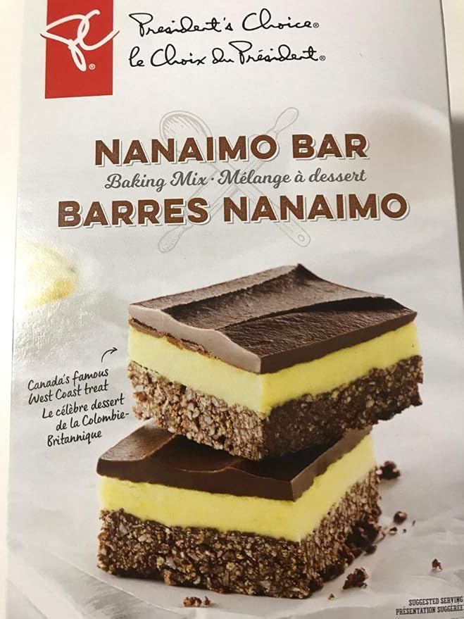 Amazon Com President S Choice Nanaimo Bar Baking Mix 740g Imported From Canada Grocery Gourmet Food