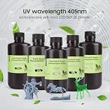 ELEGOO ABS Like 3D Printer Resin Grey 2KG Plant-Based 405nm UV High Precision view 4