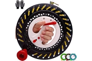 YIRANZIDE Kite Reel with Upgraded Braking and Anti-Reverse Function, Sizes 8.7'', Kite String in Lengths of 1600 Feet, Large-Size Grip, Any Position Can be Locked, String Spool for Adults and Kids (Black)