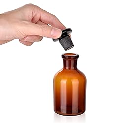 Kestun 2 Packs Glass Reagent Bottle,Narrow Mouth