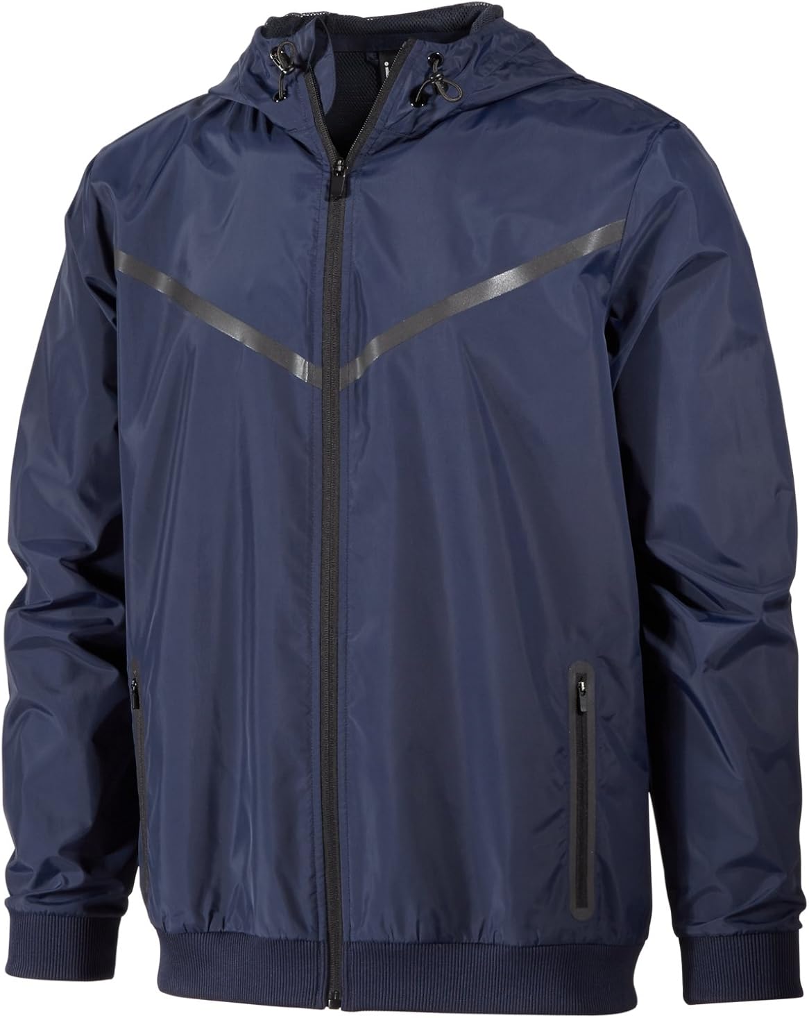 Ideology Id Men's WaterResistant Hooded Jacket (Large, Navy Blue) at Amazon Men’s Clothing store