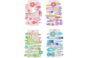 56PCS Girl Hair Clips Cute Hair Accessories for Kids Candy Color Hair Accessory for Little Girls Kids Teens,Multiple Patterns
