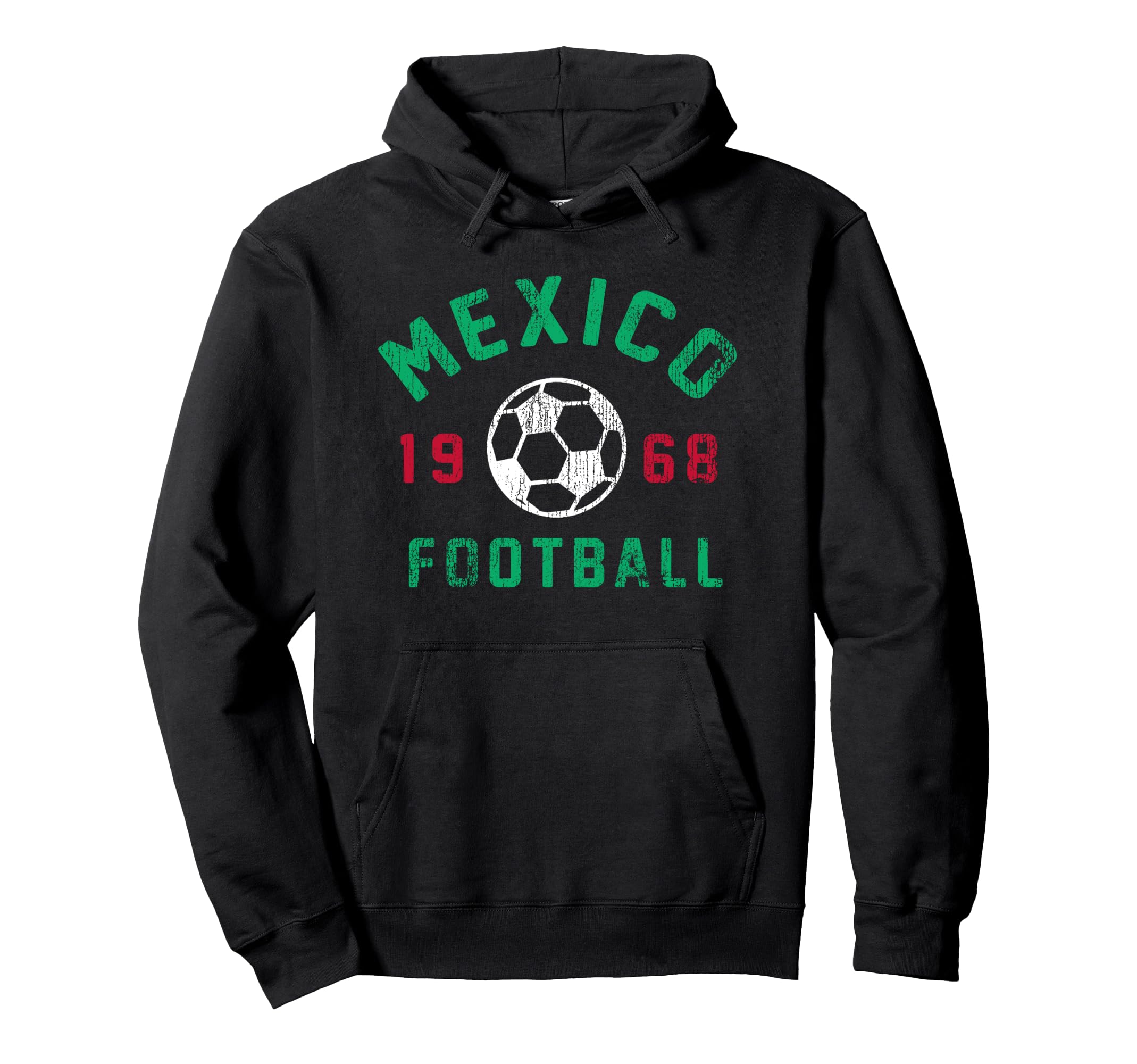 Mexico Football 1968 Center Icon Pullover Hoodie