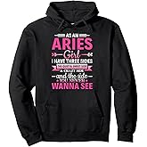 Aries Girl Astrology Zodiac Sign Aries Horoscope Aries Pullover Hoodie