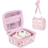 Perfcaze Kids Camera Case Compatible with Goopow/Seckton/Mgaolo/HOOMOON Kids Digital Camera Toy, Cartoon Video Camera Portable Carrying Case, Birthday Gift Storage Case for Girl and Boy