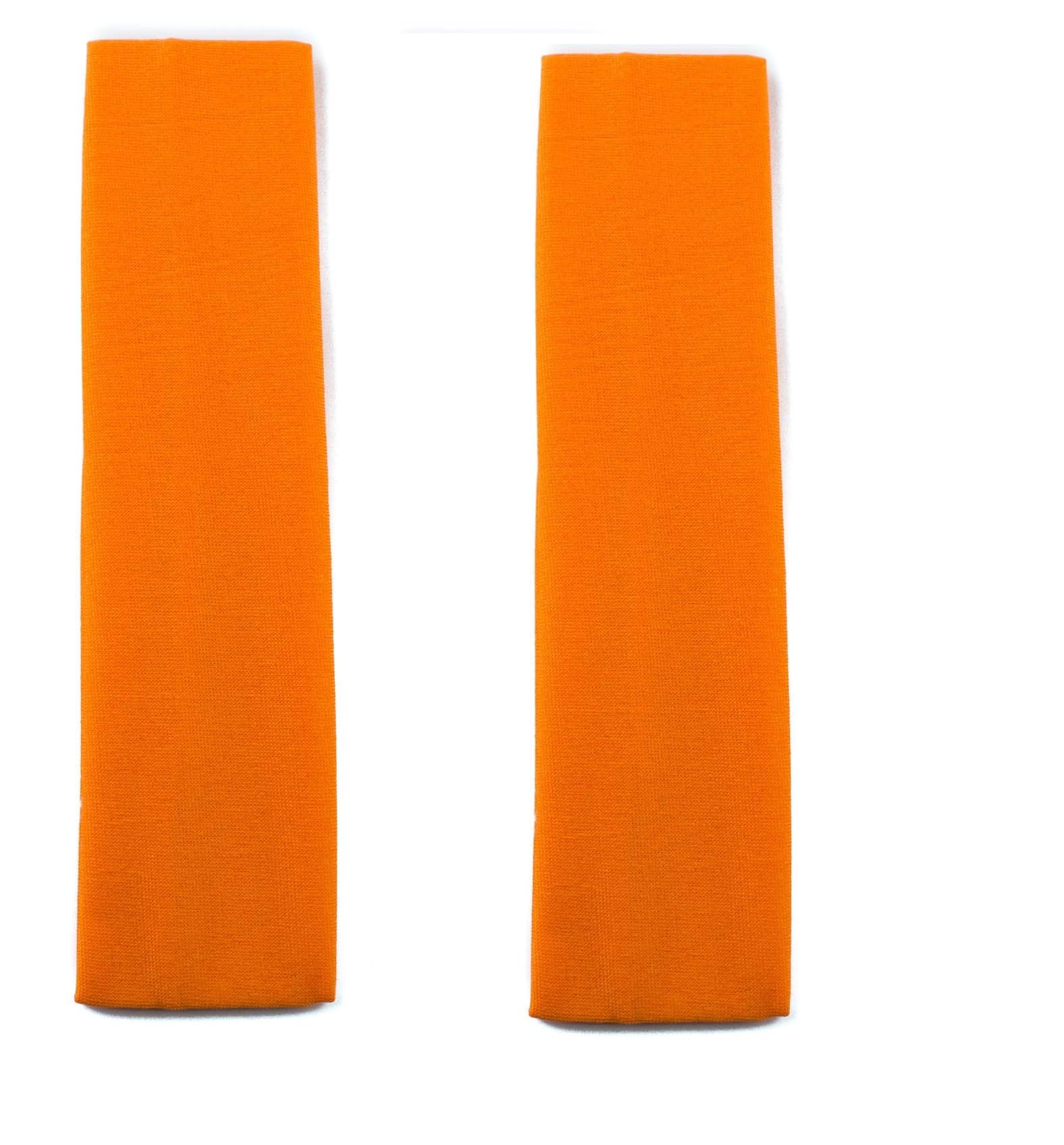 Mytoptrendz® 2 PCS Narrow Headbands Plain Stretchy Soft Kylie Hair Band Fabric Bandeau Head Bands Plain For Ladies Girls Sports, Gym, School (Orange-) — image 1