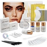 Lash Lift Kit &amp; Brow Lamination Kit, 2 in 1 Professional Eyelash Curling and Eyebrow Lamination Set, DIY Eyelash Perm for Home &amp; Salon, Long-Lasting Curl Effect Up to 8 Weeks - Easy Application