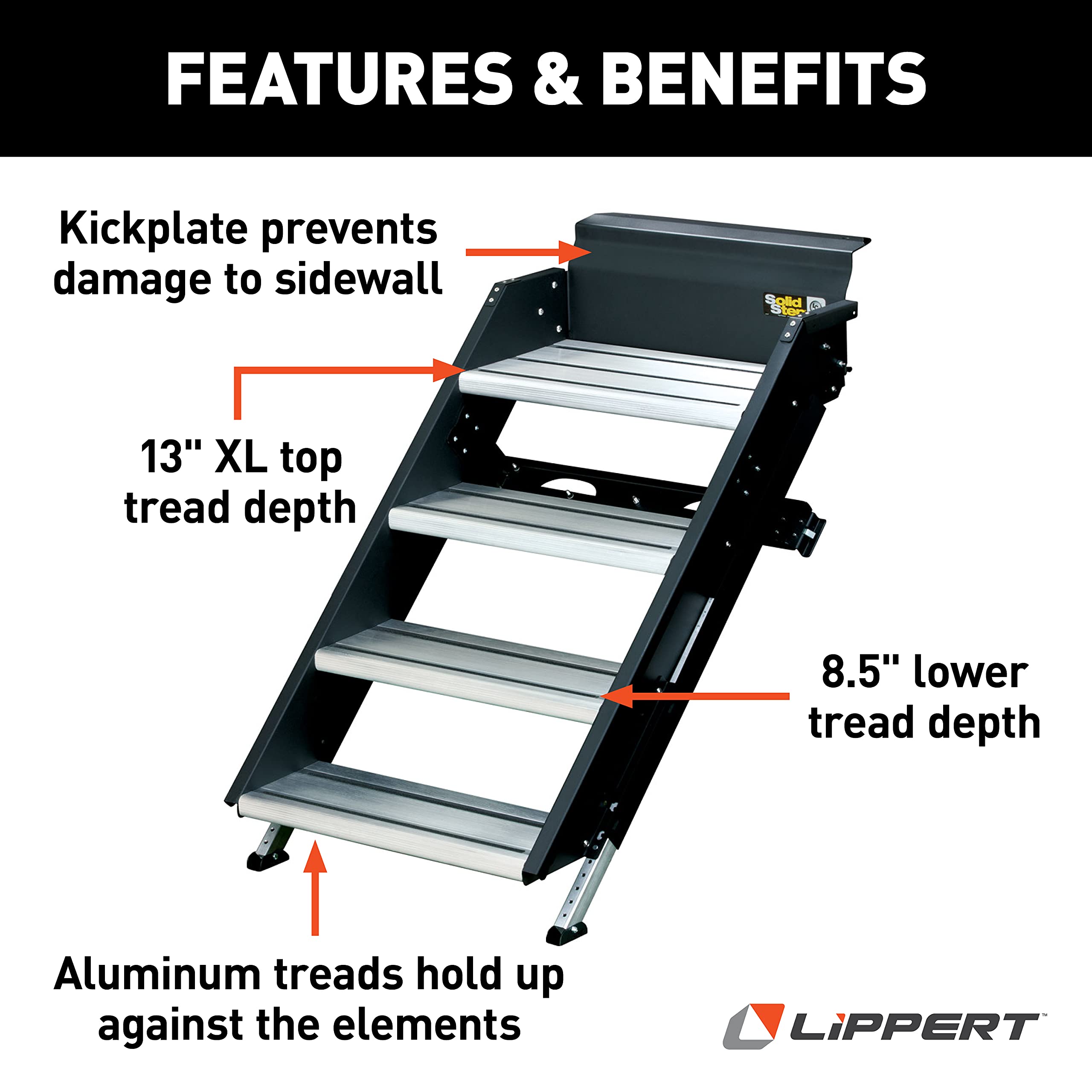 Mua Lippert Components Solid Step Quad Step for RV and Travel Trailer ...