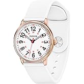 TKIIOER Nurse Watch for Nurse Medical Professionals Students Women Men, 50M Waterproof 12/24 Hour Military Time Luminous Easy Read Dial, Second Hand Watch for Nursing