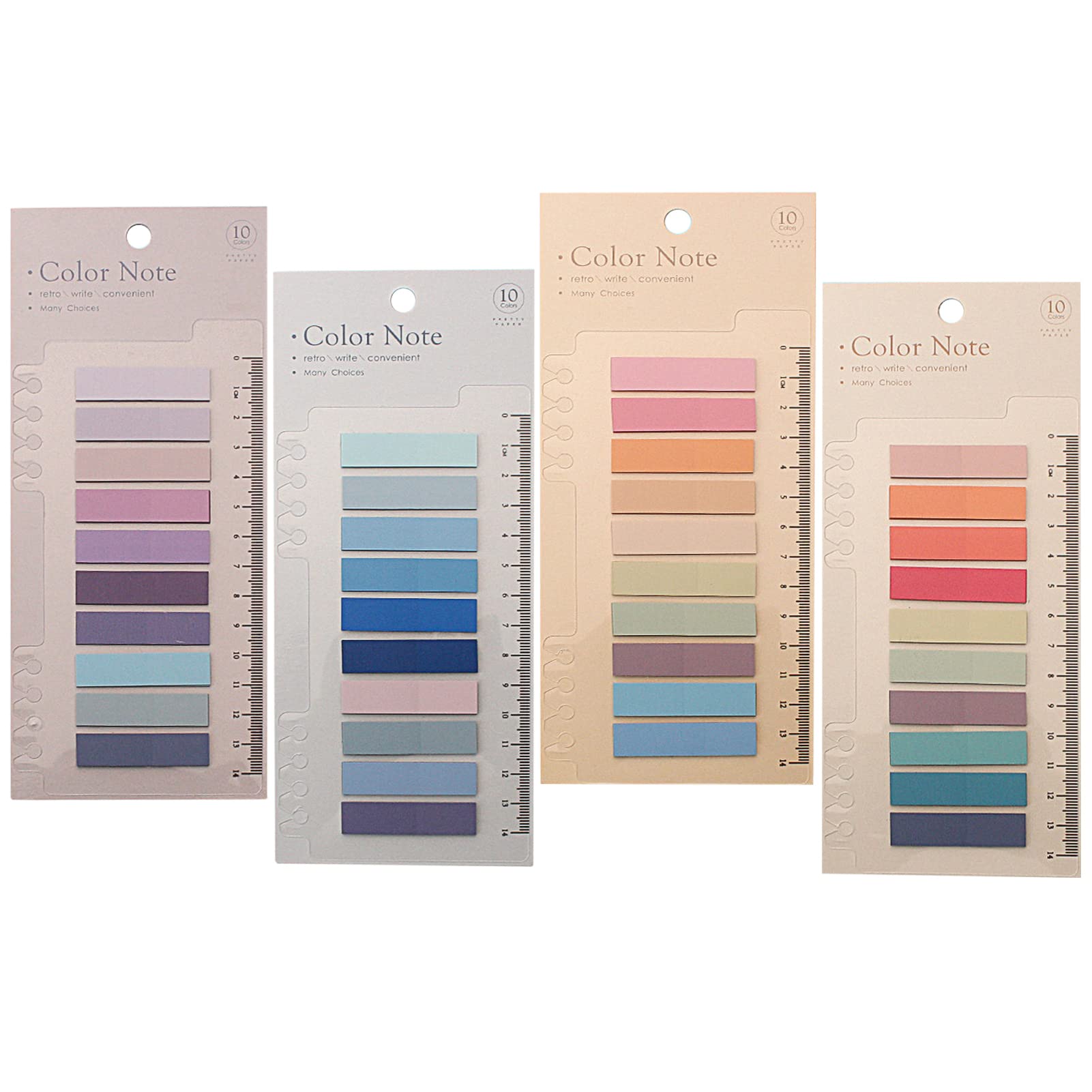 800PCS Sticky Tabs, Transparent Sticky Notes Flags Pastel Book Tabs Annotation Tabs Morandi Page Markers Clear Index Tabs with Ruler Translucent Index Stickers for Books Page Bookmarks Office Supplies