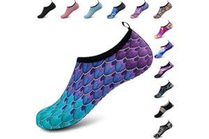 Deevike Water Shoes for Women Men Barefoot Quick-Dry Aqua Socks Slip-on for Beach Swim Surf Yoga Exercise