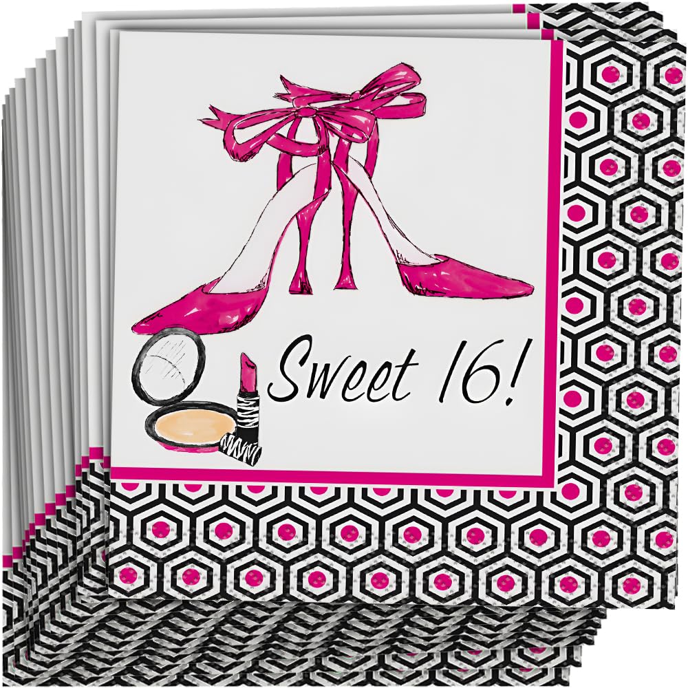Sweet 16 Beverage Napkins, 16ct