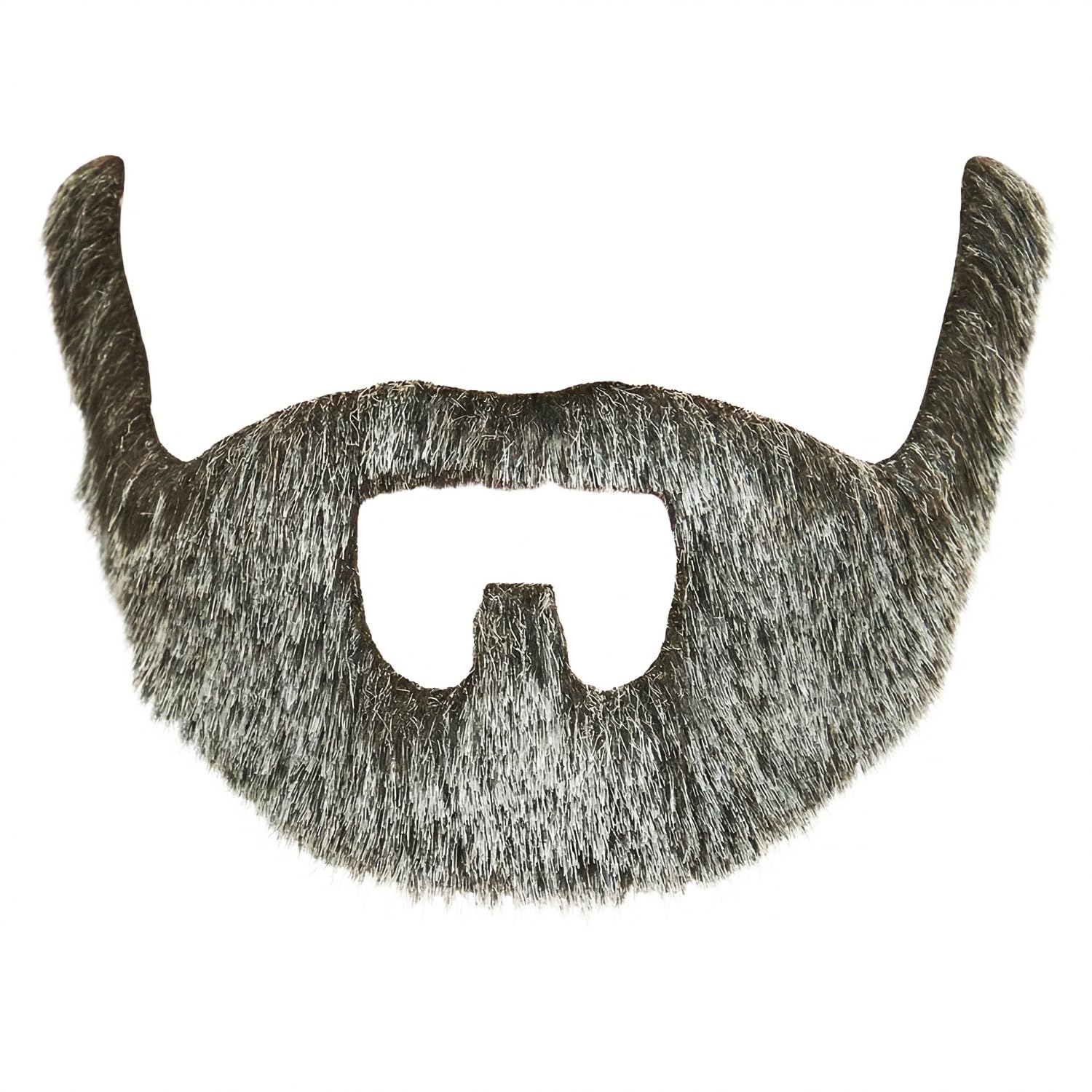 Mustaches Self Adhesive, Novelty, Small On Bail Fake Beard, Salt and Pepper Color