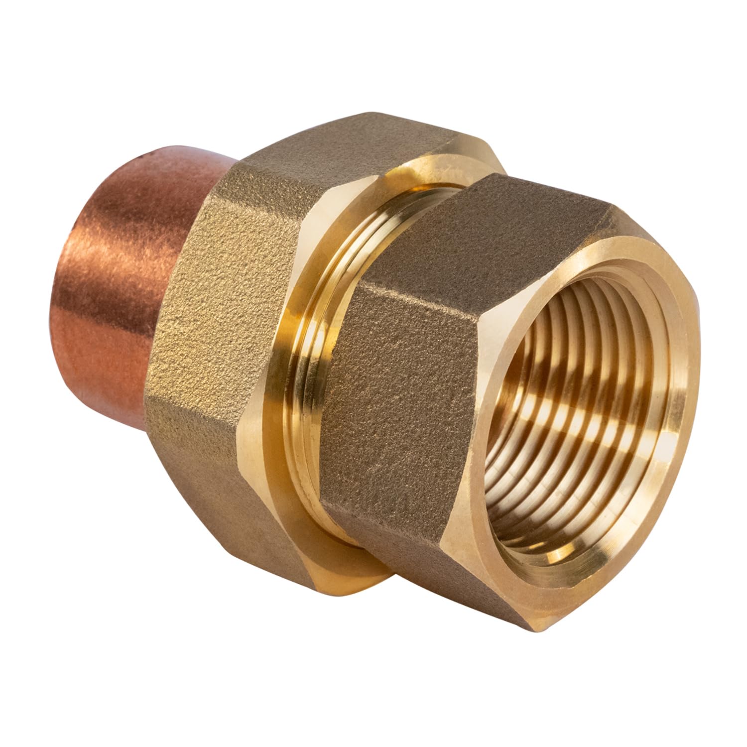 Photo 1 of Supply Giant DDGV0114 1-1/4" Copper Union Fitting with Sweat to Female Threaded Connects