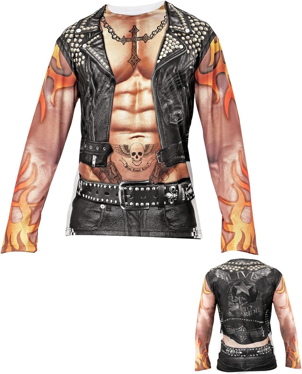 Widmann T-Shirt Rocker/Biker for men, Multicolored, XL - Image 4