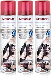 Imprägnol Universal Imprägnierspray 3x400ml: Wetterschutz für Leder, Textilien & Hightechgewebe, atmungsaktiver Schutz vor Nässe & Schmutz mit Membranfunktion - ideal für Taschen, Schuhe, Kleidung