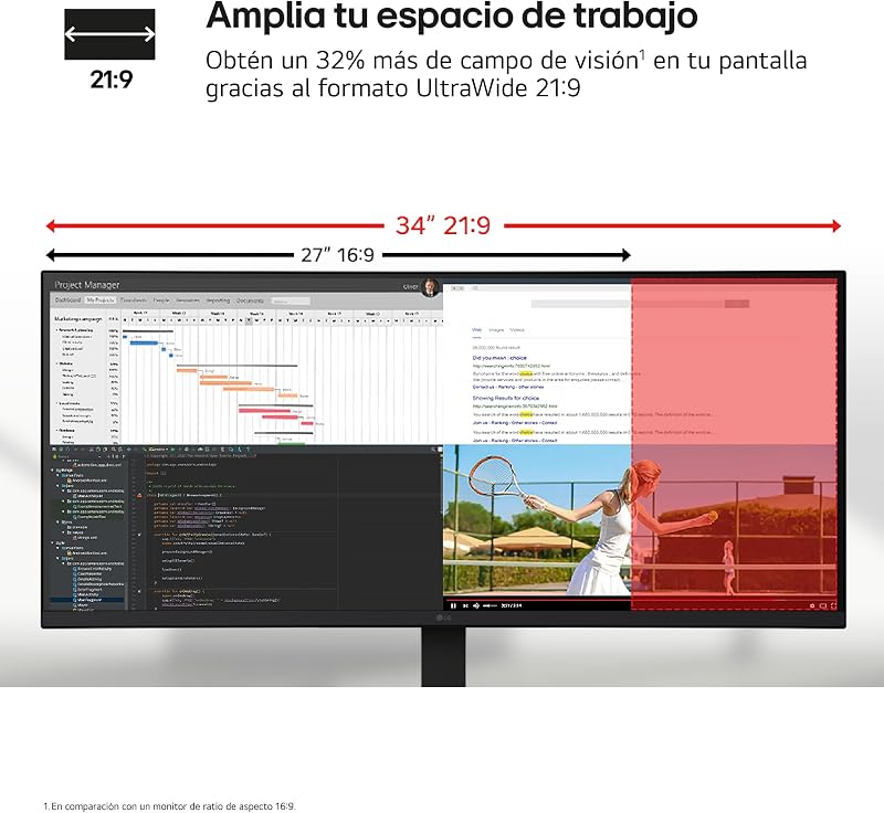 Monitor 34U650A-B - Preto