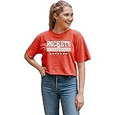 Blue 84 NBA Womens NBA Officially Licensed Women's Crop Top T-Shirt Ringspun Team Color