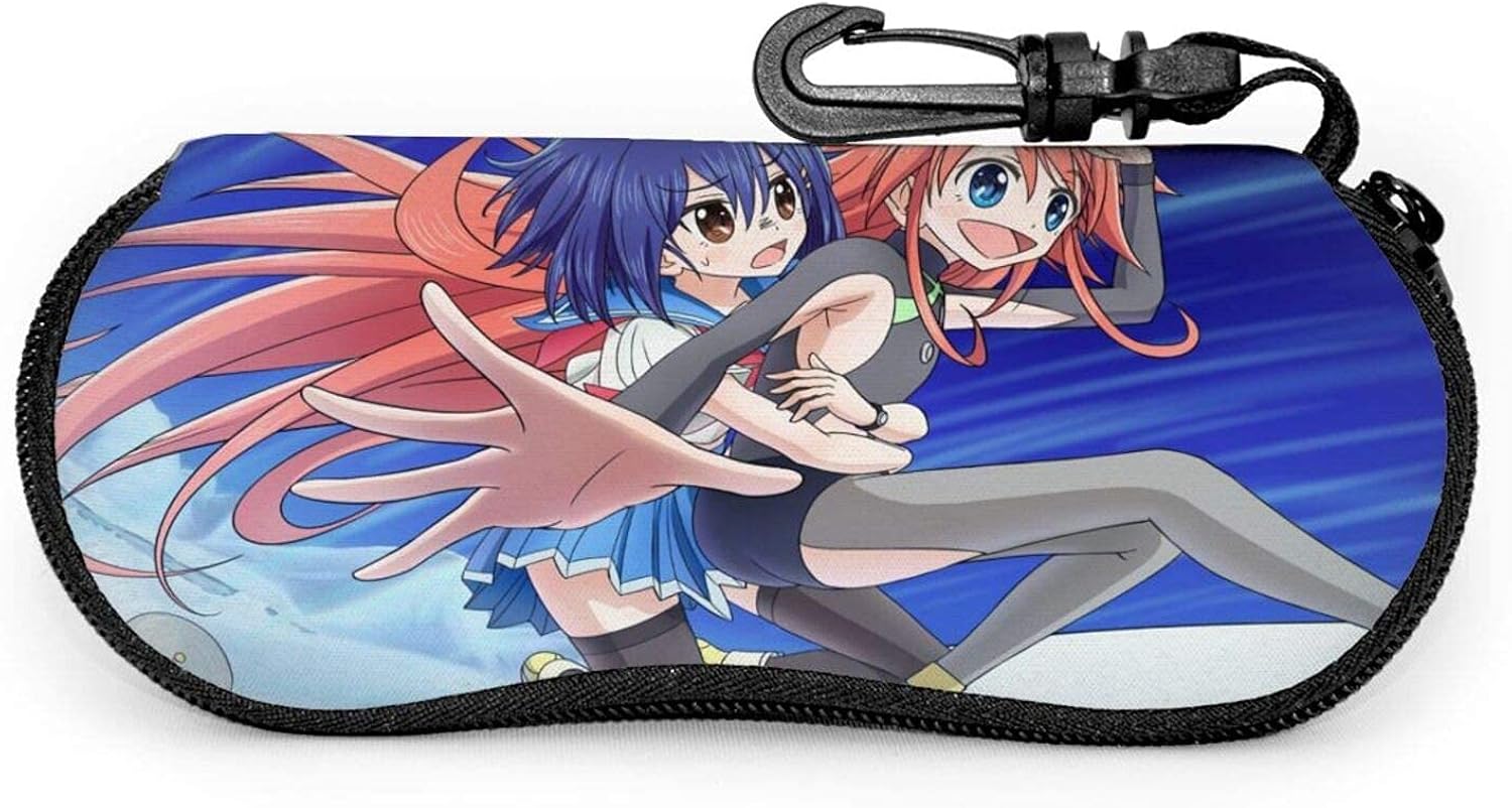 glasses case Anime Flip Flappers Eyeglass Case Portable Ultra Soft Light Neoprene Sunglasses