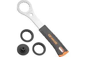 GEWAGE Bicycle Bottom Bracket Tool - Bottom Bracket Removal Install Tool Compatible with Shimano Hollowtech II/BB9000, BBR60,12X46MM - BB Remover with Crank Cap Wrench