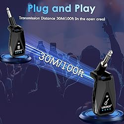 Wireless Guitar System: 164 Feet Range Wireless