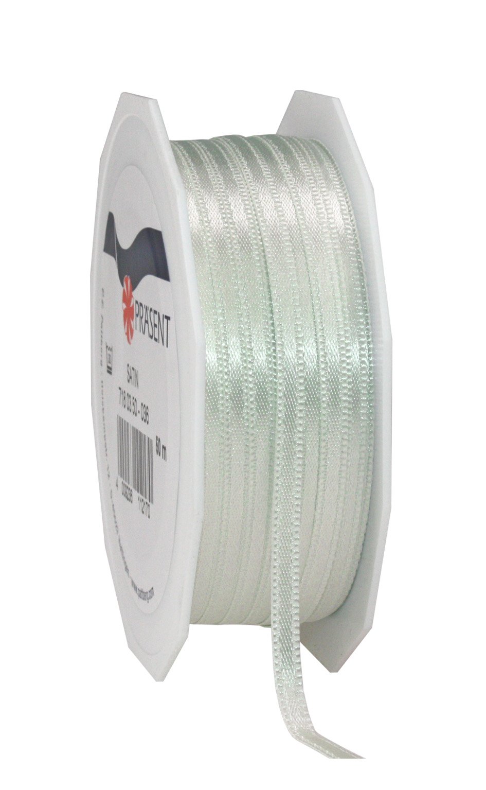 C.E. Pattberg SATIN mint green gift ribbon, 55 yards for Wrapping Gifts, 0.12 inches width, Ribbon for Decorating & Crafting, Decorative Ribbon for Gifts, for every occasion