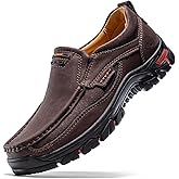 FLYLAND Basic 1.0 Men's Fashion Loafers Vintage Classical Leather Ankle Boots Handmade Chukka Boots Daily Casual Work Office Shoes Driving Shoes