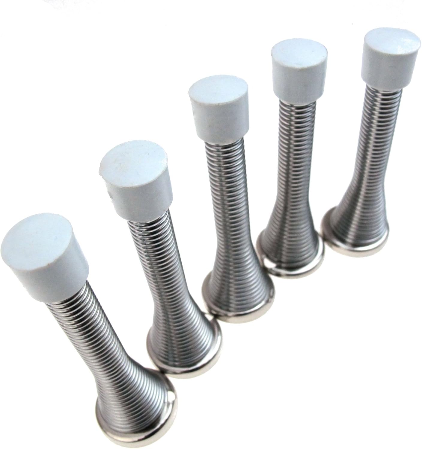 Chrome Spring Door Stops Pack Size 2 Amazon.co.uk DIY & Tools