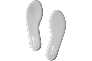 LTOHOE Memory Foam Insoles for Women, Replacement Shoe Inserts for Running Shoes, Hiking Shoes, Sneaker, Cushion Shoe Insoles Shock Absorbing for Foot Pain Relief, Comfort Inner Soles 8mm Gray US 8