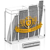 52 Magnetic Collar Stays for Men's Dress Shirts, Stainless Steel Metal Collar Stays for Men with 12 Collar Stay Magnets, Mens Dress Shirt Collar Stays &amp; Magnetic Collar Support with Case